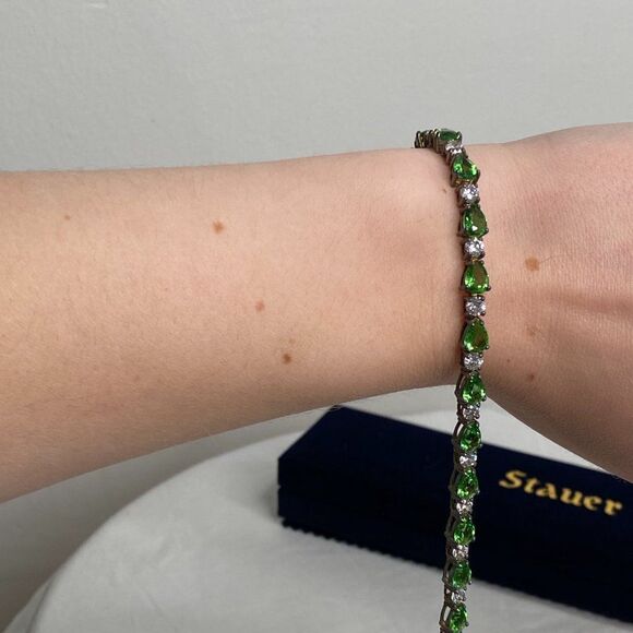 STAUER Sterling Silver Helenite Bracelet - Picture 4 of 5